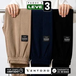 [Leve 3, Pague Só 2!] Calça Ares Térmica Masculina em Veludo Cotelê e Forro Peluciado de Isolamento e Modelagem Jogger