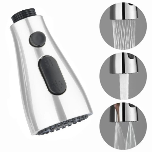 Bico pulverizador para torneira de cozinha, 3 modos, abs, economia de água, pia do banheiro, chuveiro, cabeça de spray para conexão de 1/2